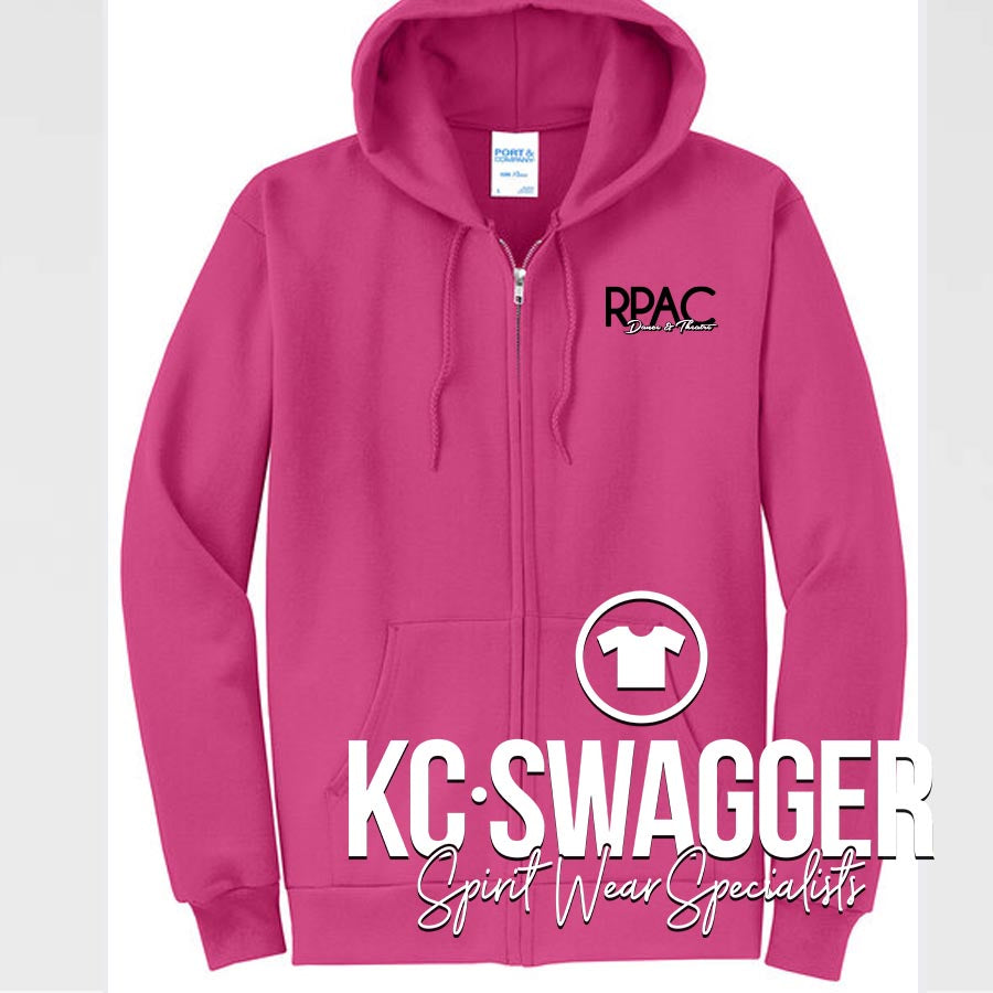 RPAC NATIONALS SANGRIA PORT AND CO FULL ZIP HOODIE