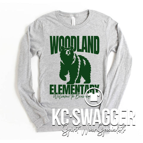 WLE BEARS ATHLETIC GRAY BELLA CANVAS LONG SLEEVE TEE