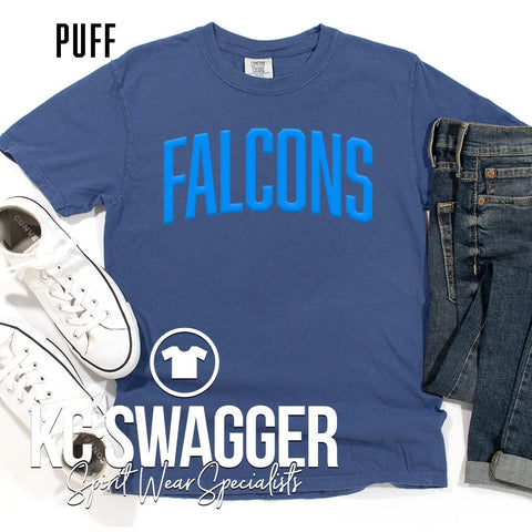 VSE FALCONS CHINA BLUE COMFORT COLORS TEE