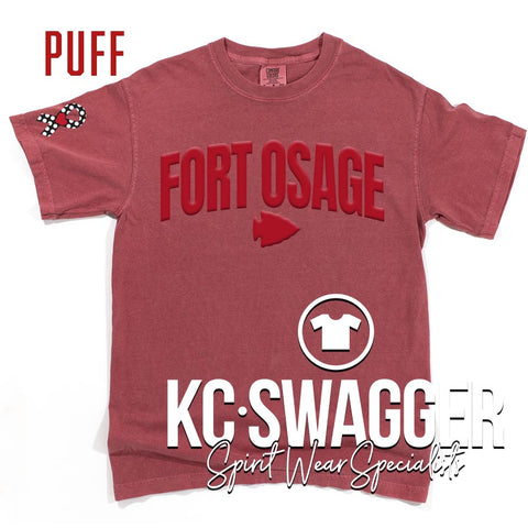 FOSD INDIANS CRIMSON COMFORT COLORS TEE