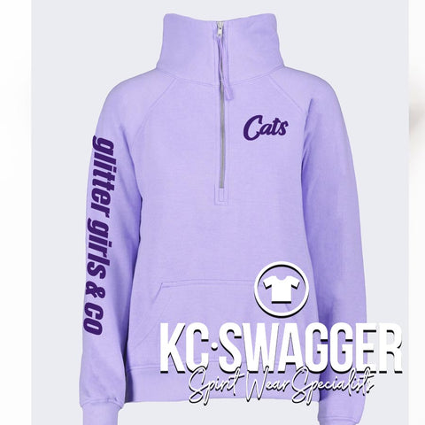BSHS GG&CO ORCHID ENZA LADIES HALF ZIP FLEECE