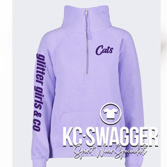 BSHS GG&CO ORCHID ENZA LADIES HALF ZIP FLEECE