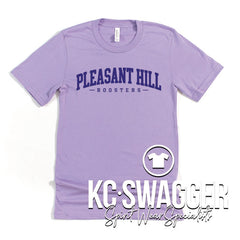 PH ROOSTERS DARK LAVENDER BELLA CANVAS TEE