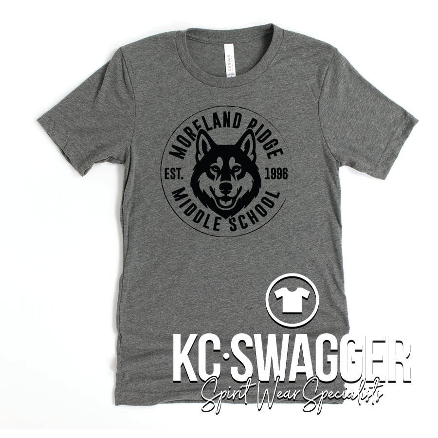 MRMS HUSKIES DEEP HEATHER BELLA CANVAS TEE