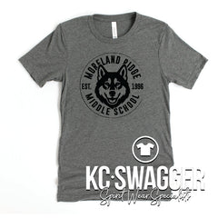 MRMS HUSKIES DEEP HEATHER BELLA CANVAS TEE