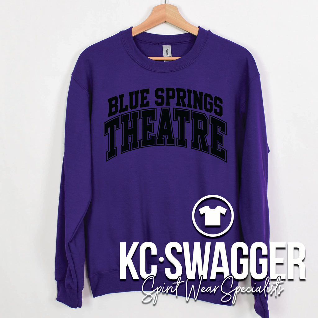 BSHS THEATRE PURPLE PORT AND CO SWEATSHIRT