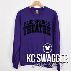BSHS THEATRE PURPLE PORT AND CO SWEATSHIRT