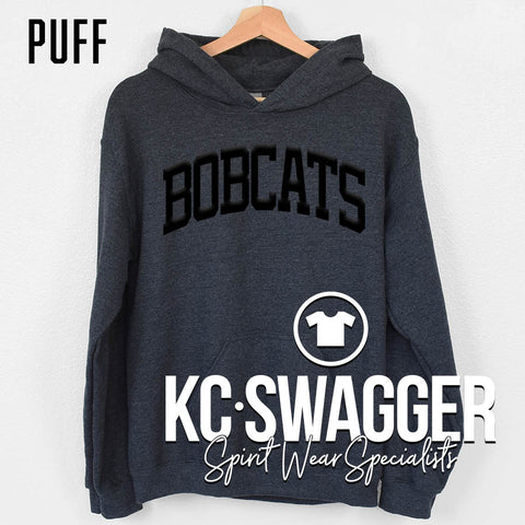 WBE BOBCATS HEATHER CHARCOAL GILDAN HOODIE