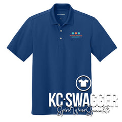 WORLD BUILDERS ACADEMY ROYAL PORT AUTHORITY UNISEX STAIN-RELEASE GRID POLO