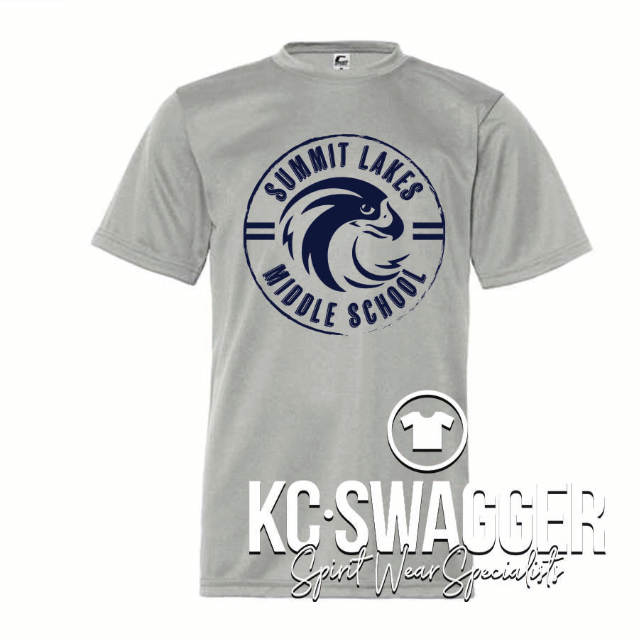 SLMS FALCONS SILVER C2 SPORT PERFORMANCE TEE