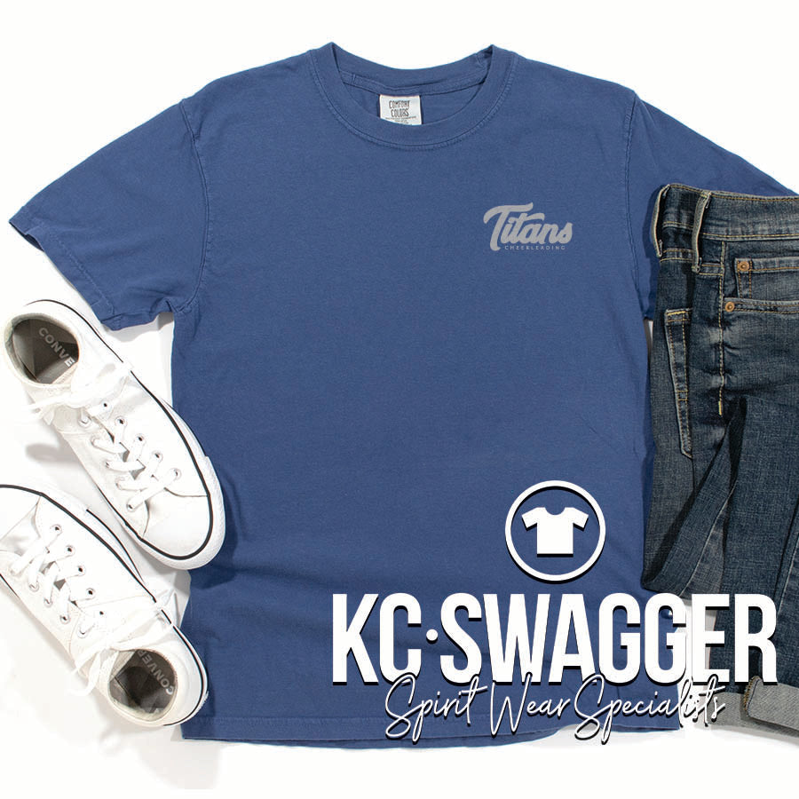 LSW CHEER CHINA BLUE COMFORT COLORS TEE