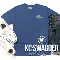 LSW CHEER CHINA BLUE COMFORT COLORS TEE