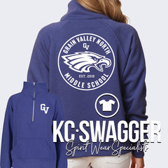 GVNMS FUTURE DUSK ENZA GIRLS AND LADIES HALF ZIP FLEECE