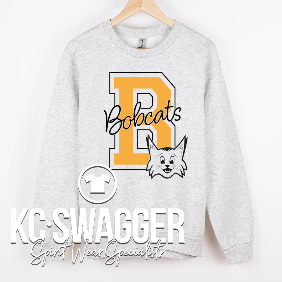 BBE BOBCATS ASH JERZEES SWEATSHIRT