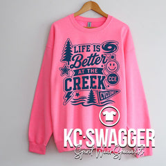 CCE CYCLONES NEON PINK GILDAN SWEATSHIRT