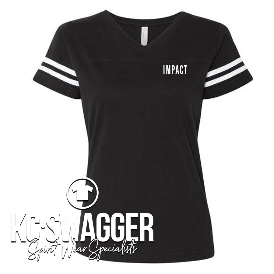 JCI IMPACT LADIES FOOTBALL LAT FINE JERSEY TEE (adult only)