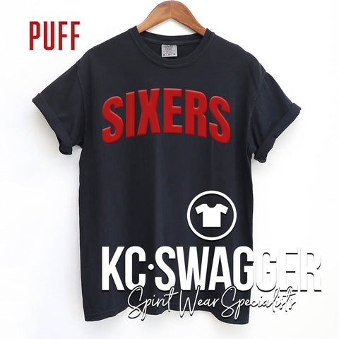 SIXERS BASKETBALL BLACK COMFORT COLORS TEE