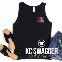 LSN SOFTBALL BLACK BELLA CANVAS UNISEX TANK