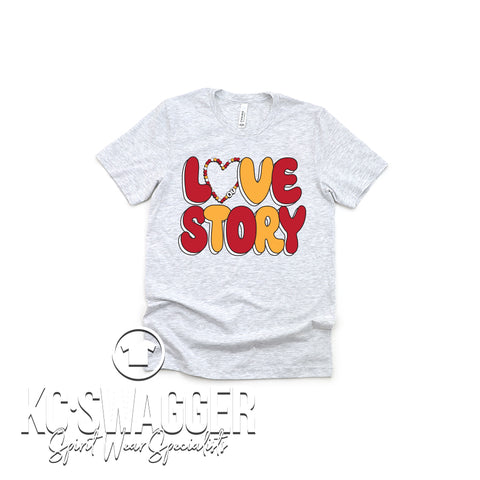 LOVE STORY ASH TEE (YOUTH SIZES) KCSWAG