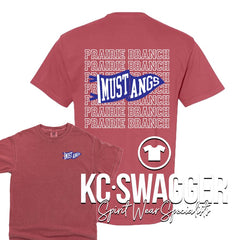 PBE MUSTANGS CRIMSON COMFORT COLORS TEE