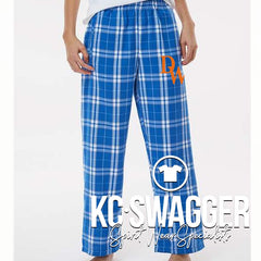 DWMS GATORS BLUE PLAID FLANNEL BOXERCRAFT PANTS