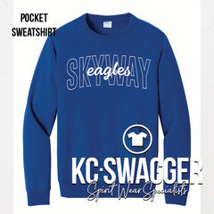 SKYWAY EAGLES ROYAL PORT AND CO POCKET SWEATSHIRT