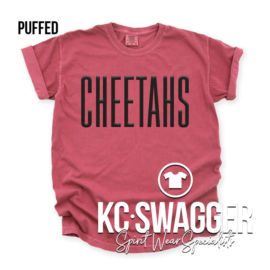 CLE CHEETAHS CRIMSON COMFORT COLORS TEE