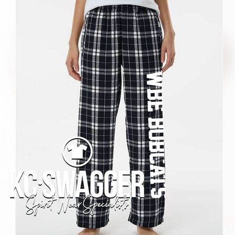 WBE BOBCATS PLAID FLANNEL PANTS