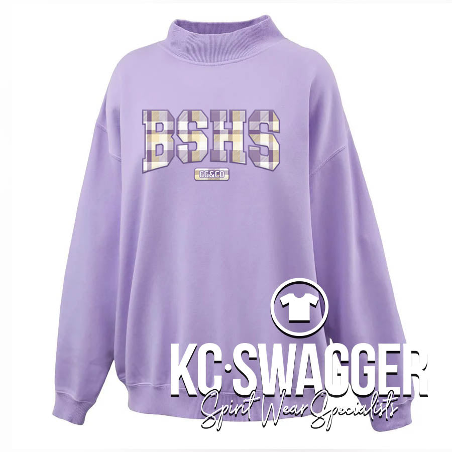 BSHS GG&CO ORCHID PENNANT WOMENS SALTWASH MOCKNECK