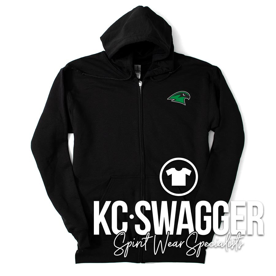 SHS ORCHESTRA BLACK PORT AND CO FULL ZIP HOODIE