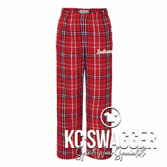 FOSD INDIANS RED PLAID BOXERCRAFT FLANNEL PANTS