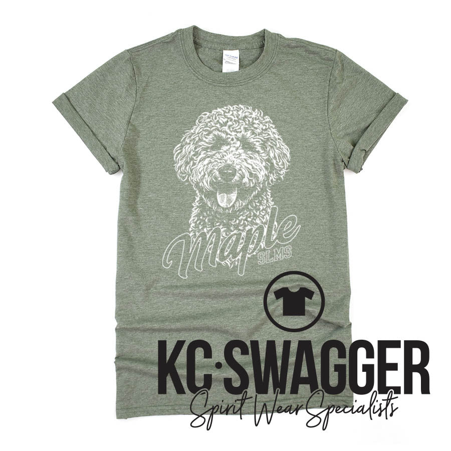 SLMS FALCONS HEATHER FOREST GILDAN SOFTSTYLE TEE