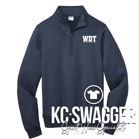 LSWDT NAVY PORT AND CO QUARTER ZIP SWEATSHIRT