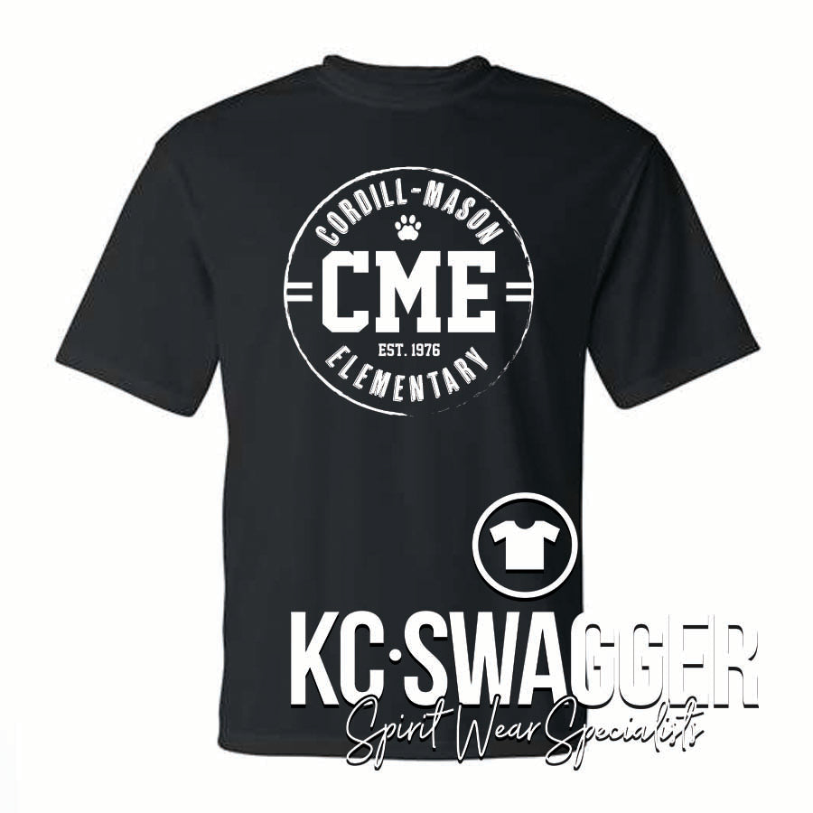 CME COUGARS BLACK C2 SPORT PERFORMANCE TEE