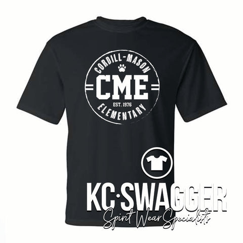 CME COUGARS BLACK C2 SPORT PERFORMANCE TEE