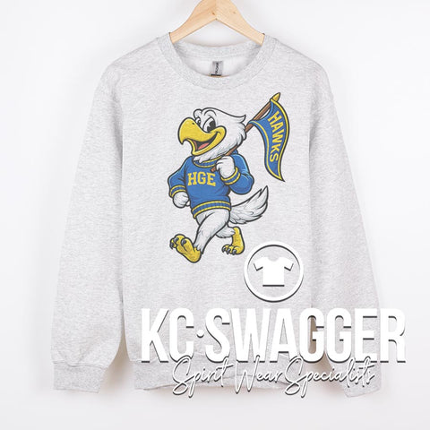 HGE HAWKS ASH JERZEES SWEATSHIRT