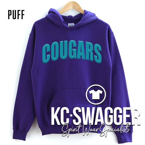 CME COUGARS PURPLE GILDAN HOODIE