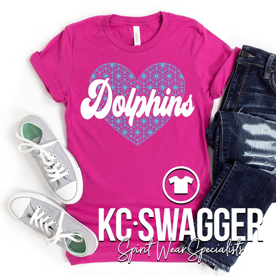 DYE DOLPHINS BERRY TEE