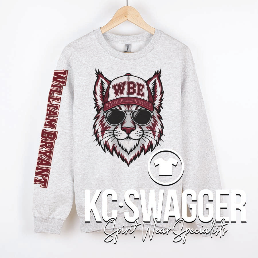 WBE BOBCATS ASH PORT AND CO SWEATSHIRT