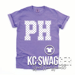 PH ROOSTERS VIOLET COMFORT COLORS TEE
