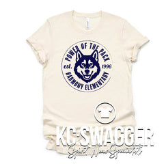 HES HUSKIES NATURAL BELLA CANVAS TEE