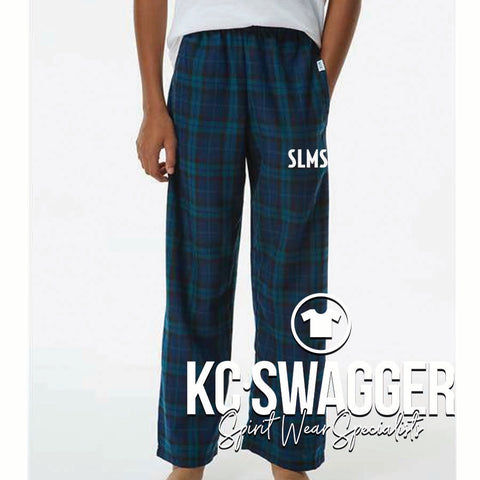 SLMS FALCONS SCOTTISH TARTAN PLAID BOXERCRAFT FLANNEL PANTS
