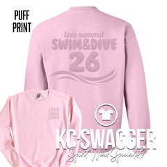 LSHS GIRLS SWIM AND DIVE PINK GILDAN SWEATSHIRT