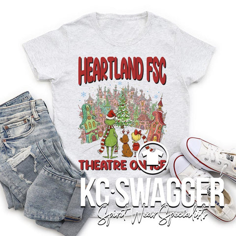 HEARTLAND FIGURE SKATING WHITE FLECK BELLA CANVAS TEE