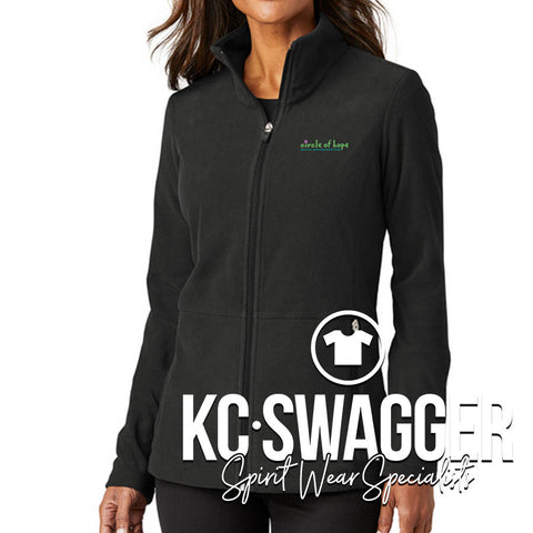 CIRCLE OF HOPE LADIES CUT FLEECE JACKET WITH ZIP POCKETS