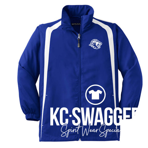 KC EAST LIONS ROYAL SPORT-TEK TRACK JACKET