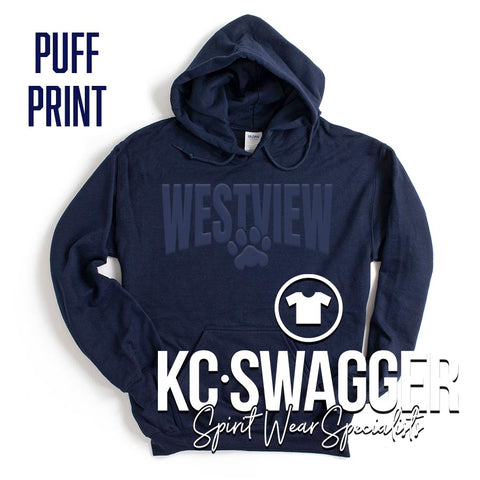WVE WILDCATS NAVY GILDAN HOODIE