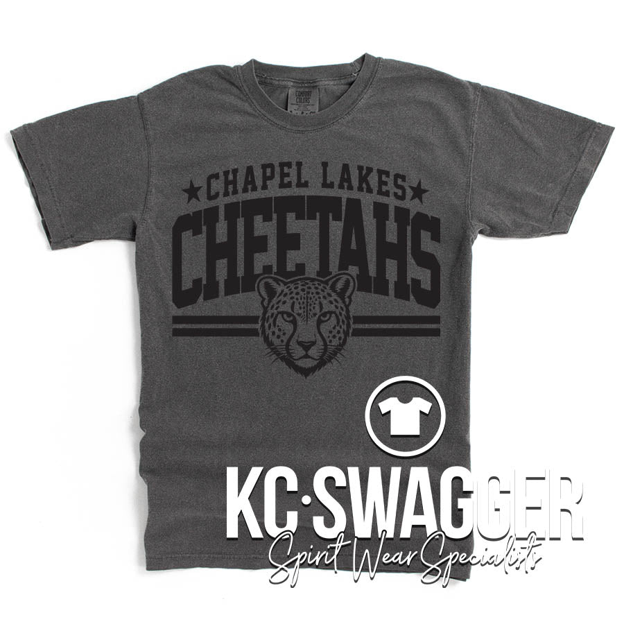 CLE CHEETAHS PEPPER COMFORT COLORS TEE