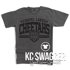 CLE CHEETAHS PEPPER COMFORT COLORS TEE