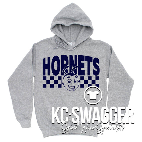 HHE HORNETS SPORT GRAY HOODIE